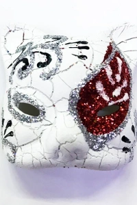 Kırmızı Renk İşlemeli Seramik Malzemeden İmal Venedik Kedi Model Magnet