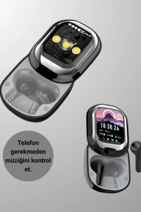 Kişiselleştirilebilir LED Ekranlı Bluetooth Kulaklık – Oyun & Müzik Modlu