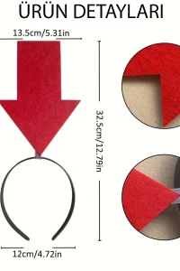 Kişiselleştirilebilir Ok Taç – Kırmızı Renk