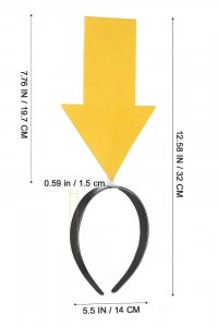 Kişiselleştirilebilir Ok Taç – Sarı Renk