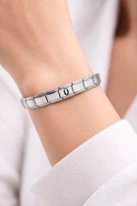 Kişiye Özel Ü Harfli Çelik Bileklik – Paslanmaz Çelik Bilek, Zarif ve Minimal Harf Bileklik