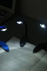 Kitap Okuma Işığı Led Booklight Kıskaçlı Pilli Model Led Işık