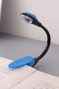 Kitap Okuma Işığı Led Booklight Kıskaçlı Pilli Model Led Işık