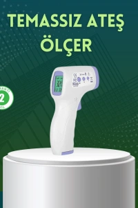 Kızılötesi Temassız Ateş Ölçer LCD Ekranlı Hassas Termometre