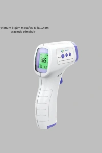 Kızılötesi Temassız Ateş Ölçer LCD Ekranlı Hassas Termometre