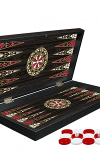 Klasik Sedef İşlemeli Tavla Model 2