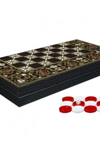 Klasik Sedef İşlemeli Tavla Model 2