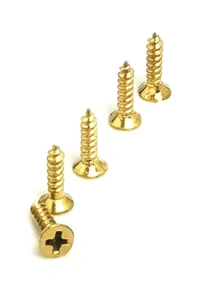 Klips, Menteşe, Ayak, Ağaç, Sunta Vidası 2,2x13 mm - Sarı 100 Adet