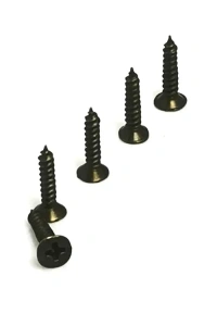 Klips, Menteşe, Ayak, Ağaç, Sunta Vidası 2,2x9,5mm - Siyah 100 Adet