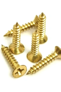 Klips, Menteşe, Ayak, Ağaç, Sunta Vidası 3x13 mm - Sarı 100 Adet