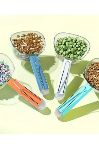 Klipsli Ölçekli Kedi Köpek Mama Küreği