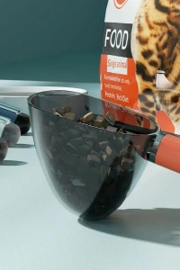 Klipsli Ölçekli Kedi Köpek Mama Küreği