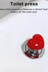 Klozet Sifon Tuşu Kalp Tasarımlı