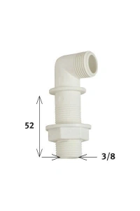 Klozet Temiz Su Giriş Dirseği 5,2 cm 3/8