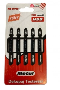 Knisaw 51718 Metal Dekupaj Testeresi 5 Parça