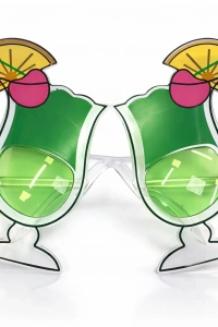 Kokteyl Bardak Parti Gözlüğü Yeşil Renk
