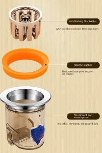 Koku ve Geri Akış Önleyici Gider Aparatı