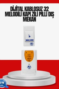 Kolay Kullanımlı Kablosuz Kapı Zili Şık ve Sade Tasarım