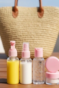 Kompakt 5 Parça Seyahat Kozmetik Şişe Takımı