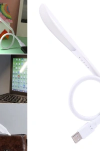 Kompakt USB Beyaz 14 Ledli 3 Kademeli Dokunmatik Okuma Lambası