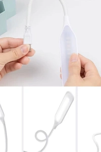 Kompakt USB Beyaz 14 Ledli 3 Kademeli Dokunmatik Okuma Lambası