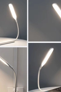 Kompakt USB Beyaz 14 Ledli 3 Kademeli Dokunmatik Okuma Lambası