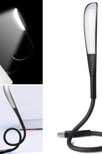 Kompakt USB Siyah 14 Ledli 3 Kademeli Dokunmatik Okuma Lambası