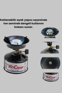 Kompakt ve Hafif Kamp Ocağı Seti Gaz Tüplü