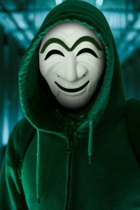 Koreli Hırsız Teatral Hahoe Maskesi - Dali Maskesi