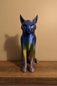 Koyu Rainbow Kedi Biblo Modern Salon ve Raf Dekoru