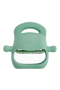 Koyu Yeşil Bebek Silikon Diş Kaşıyıcı