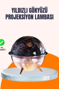Kozmik Işık Efektli Projeksiyonlu Nemlendirici Gece Işığı