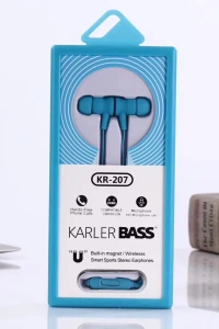 KR-207 Mıknatıslı Kablolu Kulaklık - Mavi