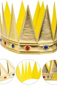 Kral Kraliyet Tacı Yetişkin Çocuk Uyumlu