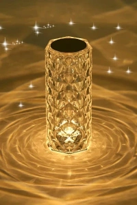 Kristal LED Kumandalı Ve Dokunmatik Masa Lambası