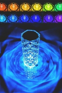 Kristal LED Kumandalı Ve Dokunmatik Masa Lambası