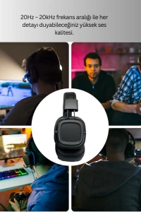 Kristal Netliğinde Ses ve Güçlü Baslı Kablosuz Kulak Üstü