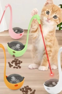 Kuğu Şeklinde Lazerli Kedi Oyuncağı