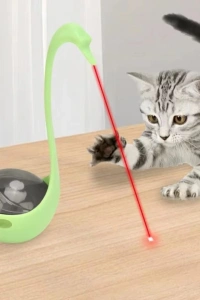 Kuğu Şeklinde Lazerli Kedi Oyuncağı