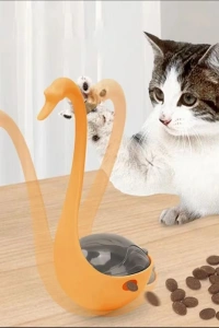 Kuğu Şeklinde Lazerli Kedi Oyuncağı