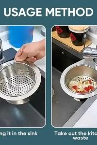 Kuğu Tasarımlı Paslanmaz Lavabo Drenaj Sepeti