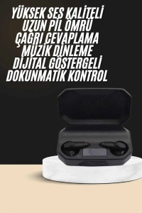 Kulak İçi Bluetooth Kulaklık Rgb Işıklı Çift Mikrofonlu iOS/Android Uyumlu BT 5.2