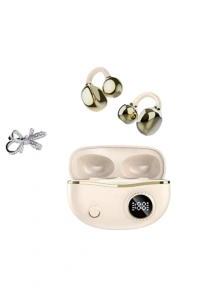 Kulak Klipsli Bluetooth Kulaklık Kompakt ve Hafif 2 Kurdele Küpe Hediyeli