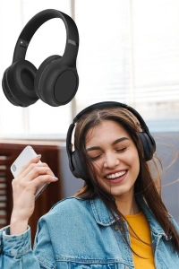 Kulak Üstü Kablosuz Bluetooth Kulaklık Gürültü Önleyici Uzun Şarj Süreli