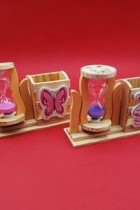 Kum Saati Kalemlik Kutulu