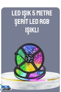 Kumandalı 5 Metre Şerit LED Dekoratif Aydınlatma