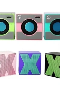 Mini Taşınabilir Hoparlör - Type C (USB-C) Şarj - Güçlü Bass - Küp Tasarım