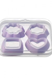 Kurabiye Kalıbı 4 Parça 8 Şekil - Saklama Kutulu