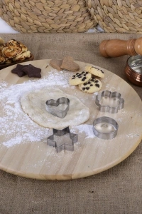 Kurabiye Kalıbı Metal Mini 4 Parça