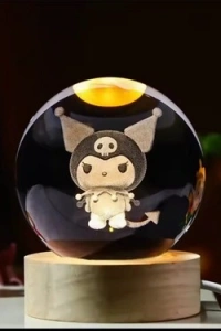 Kuromi Işıklı Cam Küre Kod 63